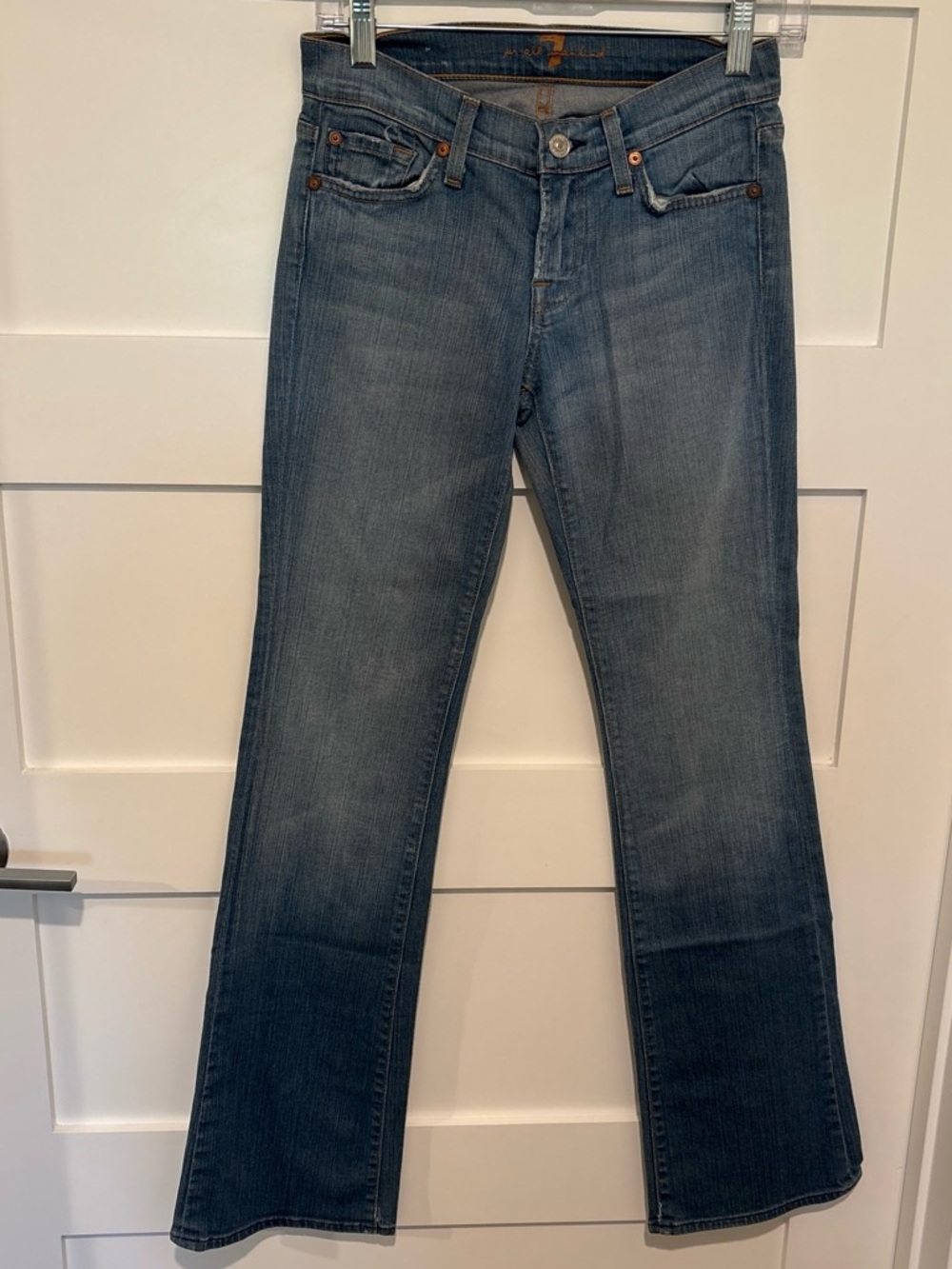 7 For All Mankind Women's Medium Blue Flare Jeans